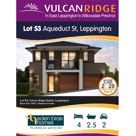 Lot 53 Aqueduct St Leppington